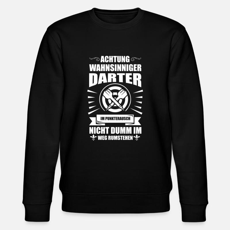 Darts Darting Hobby - Stanley/Stella CHANGER Unisex Organic Sweatshirt - black