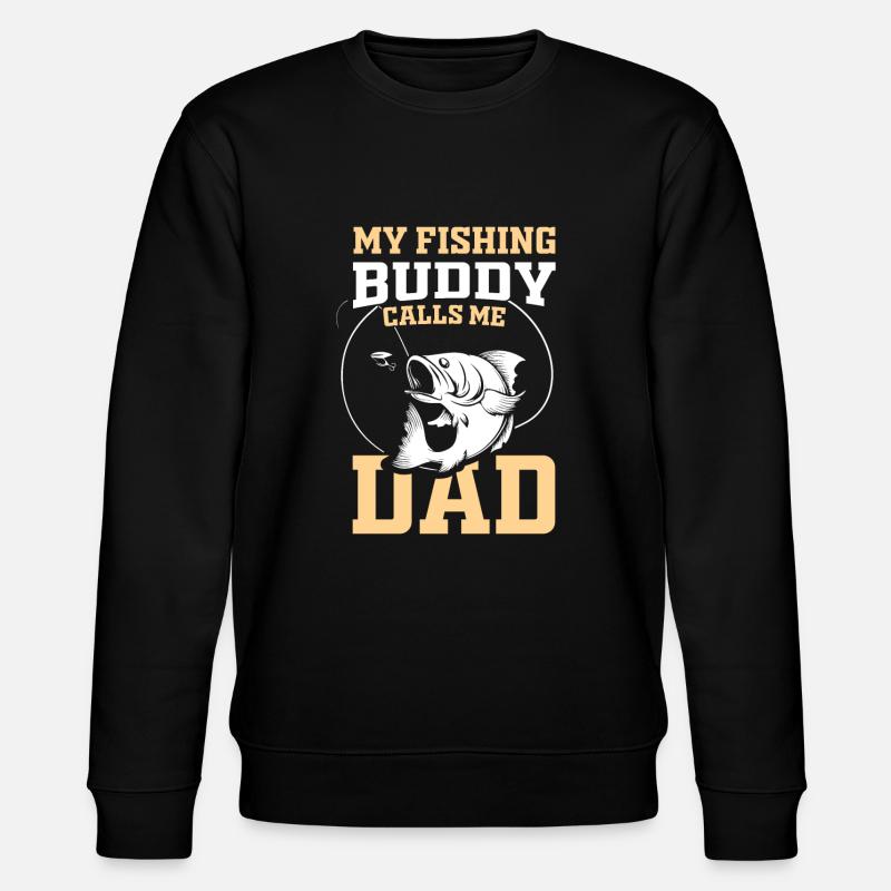 Fishing Buddys - Geschenkidee - Stanley/Stella Unisex Bio-Sweatshirt CHANGER  - Schwarz