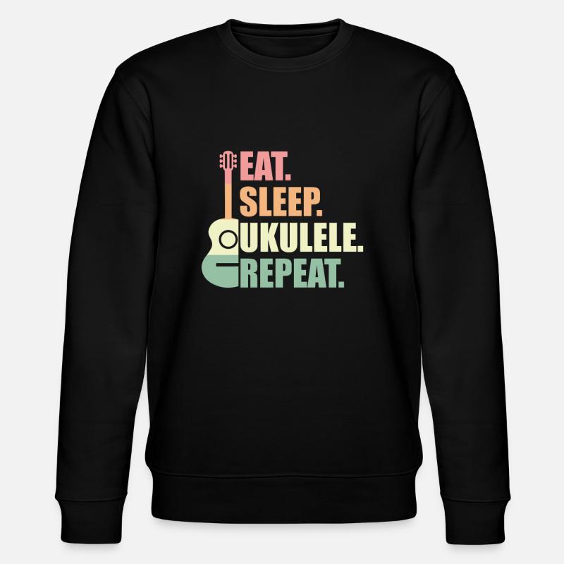 Ukulélé Retro cadeau - Sweat bio CHANGER Stanley/Stella Unisexe - noir