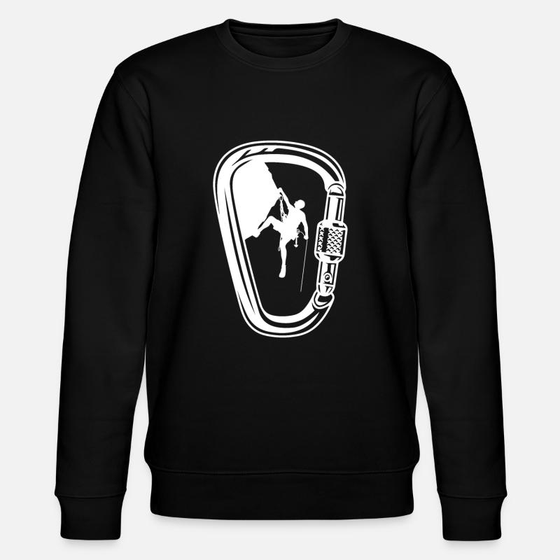 Bergsteigen Klettern Karabiner - Stanley/Stella Unisex Bio-Sweatshirt CHANGER  - Schwarz