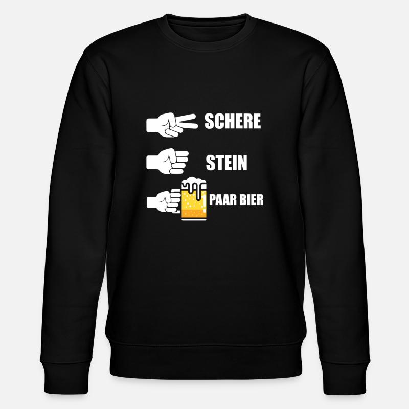 Festival paar Bier - Stanley/Stella Unisex Bio-Sweatshirt CHANGER  - Schwarz