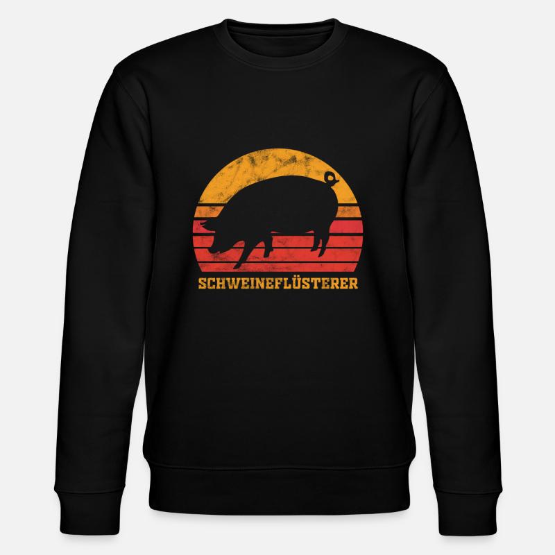 Cochon cochon chuchoteur - Sweat bio CHANGER Stanley/Stella Unisexe - noir