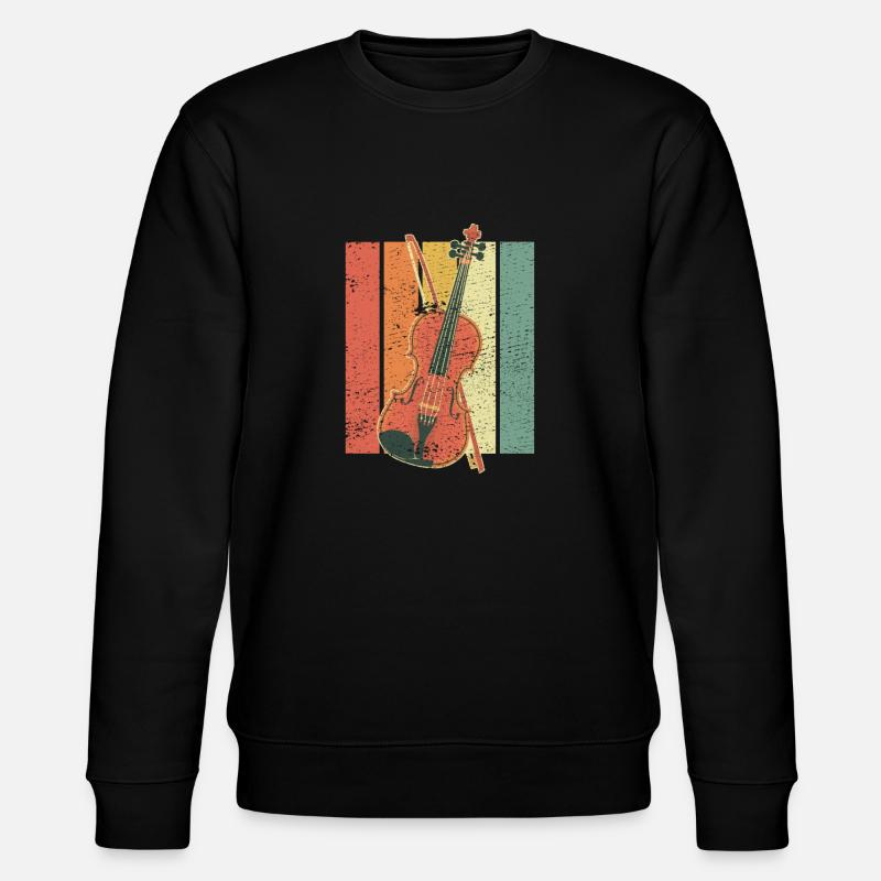 Violine - Stanley/Stella Unisex Bio-Sweatshirt CHANGER  - Schwarz