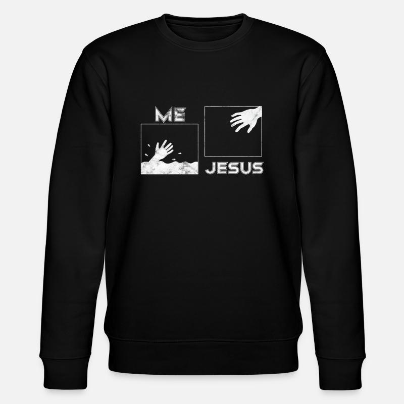 Jesus Bibel Rettung - Stanley/Stella Unisex Bio-Sweatshirt CHANGER - Schwarz