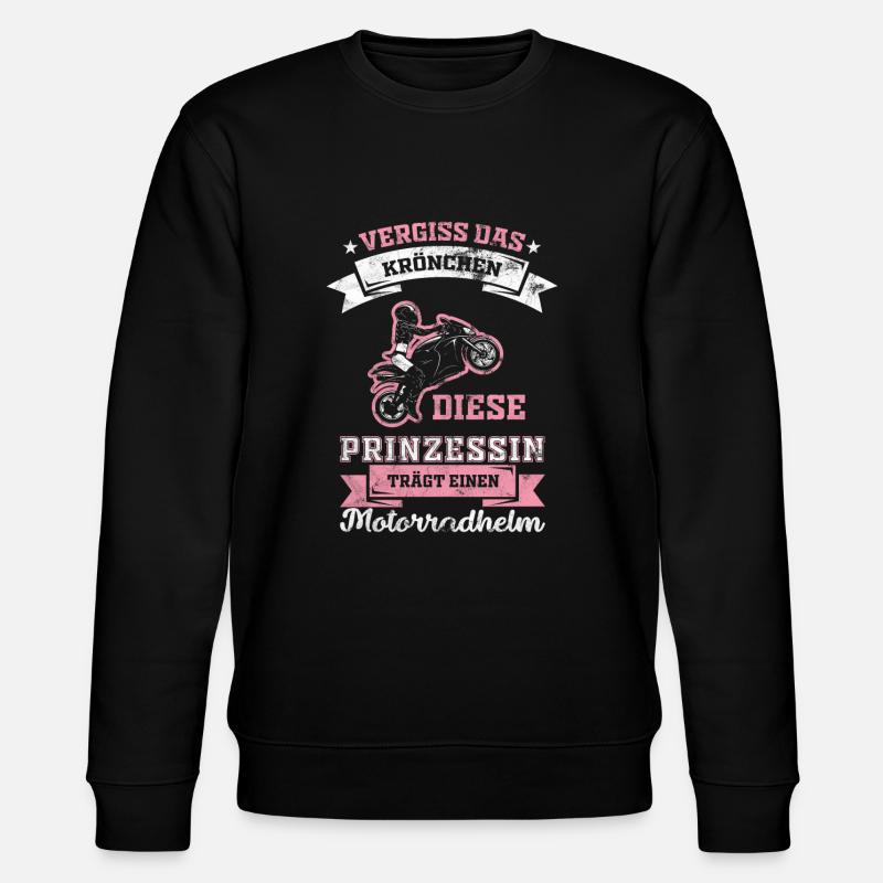Motorradfahrerin Leidenschaft - Stanley/Stella Unisex Bio-Sweatshirt CHANGER  - Schwarz