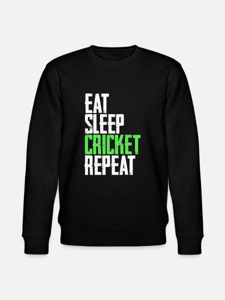 Cricket cricketer - Stanley/Stella CHANGER Unisex Organic Sweatshirt - black