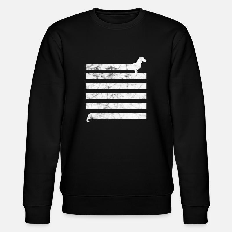 Dackel - Stanley/Stella Unisex Bio-Sweatshirt CHANGER  - Schwarz