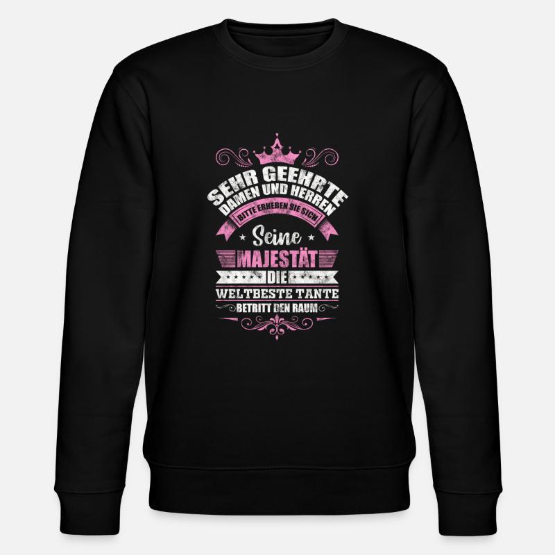 Weltbeste Tante - Stanley/Stella Unisex Bio-Sweatshirt CHANGER  - Schwarz