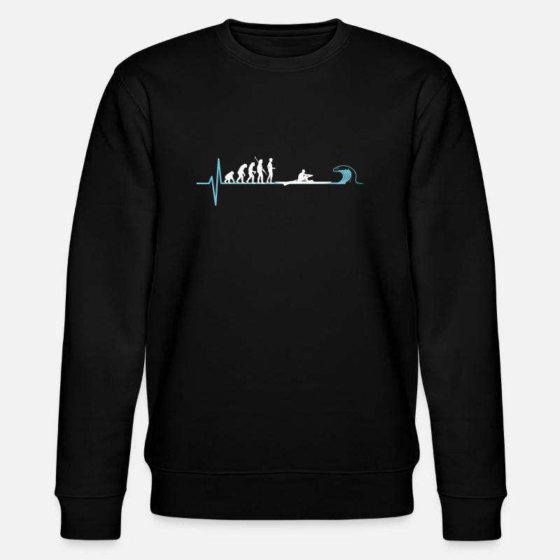Rowing evolution - Stanley/Stella CHANGER Unisex Organic Sweatshirt - black