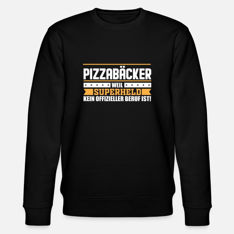 Pizzabäcker - Stanley/Stella Unisex Bio-Sweatshirt CHANGER  - Schwarz