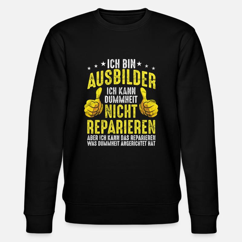 Ausbilder - Stanley/Stella Unisex Bio-Sweatshirt CHANGER  - Schwarz