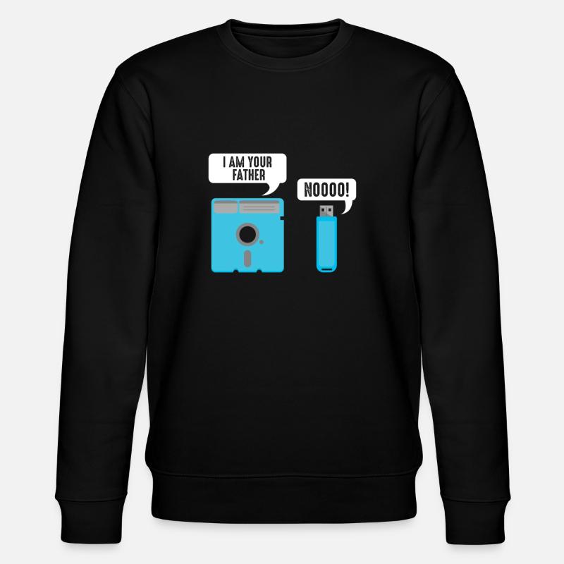 Witziges Programmierer & Nerd Zitat - Stanley/Stella Unisex Bio-Sweatshirt CHANGER  - Schwarz