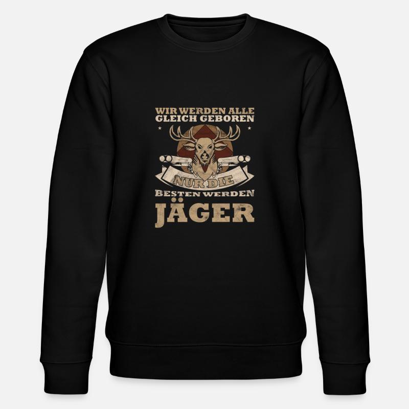 Jäger - Stanley/Stella Unisex Bio-Sweatshirt CHANGER  - Schwarz