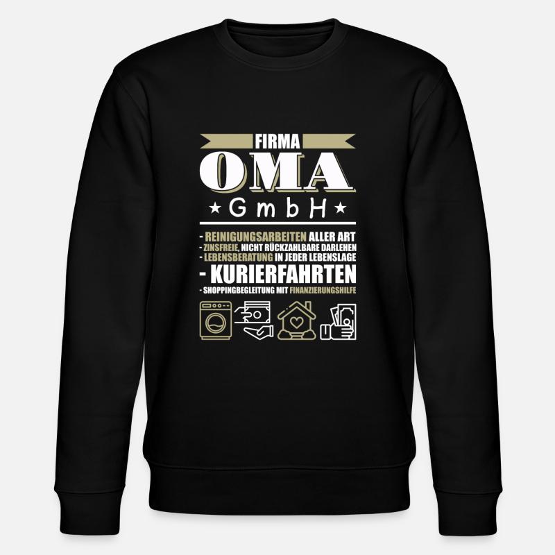 Oma GmbH - Stanley/Stella Unisex Bio-Sweatshirt CHANGER  - Schwarz