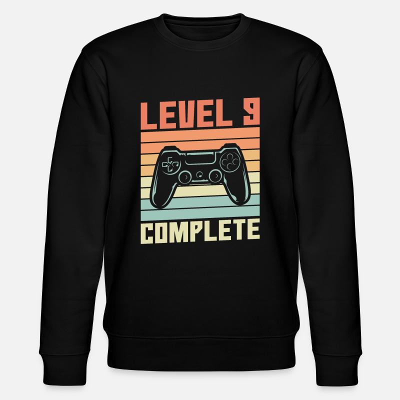 9ème anniversaire - Niveau 9 complete - Sweat bio CHANGER Stanley/Stella Unisexe - noir