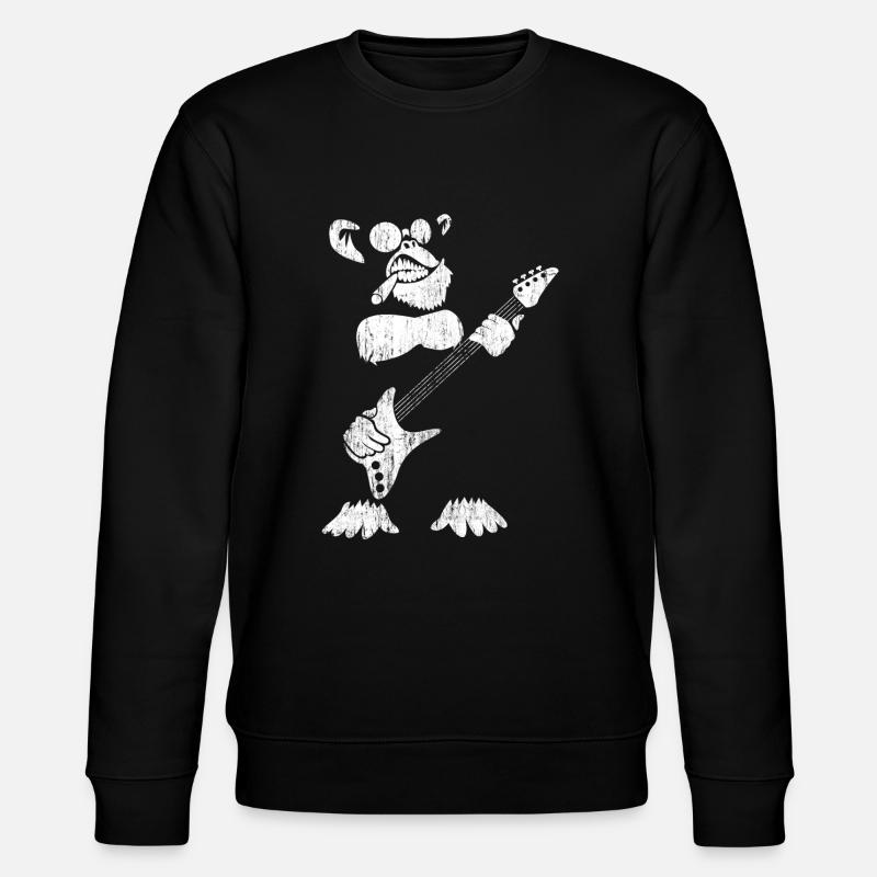 Rock and Roll Monkey - Stanley/Stella CHANGER Unisex Organic Sweatshirt - black