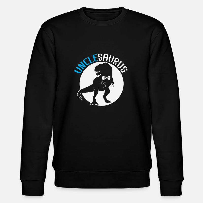 Unclesaurus - Stanley/Stella Unisex Bio-Sweatshirt CHANGER  - Schwarz