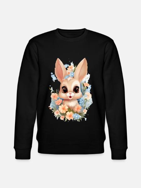 Mignon Lapin Bébé 2 - Sweat bio CHANGER Stanley/Stella Unisexe - noir
