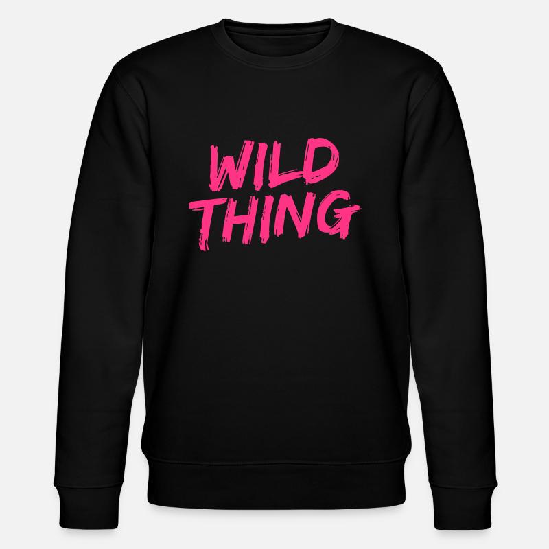 WILD THING - Stanley/Stella Unisex Bio-Sweatshirt CHANGER - Schwarz