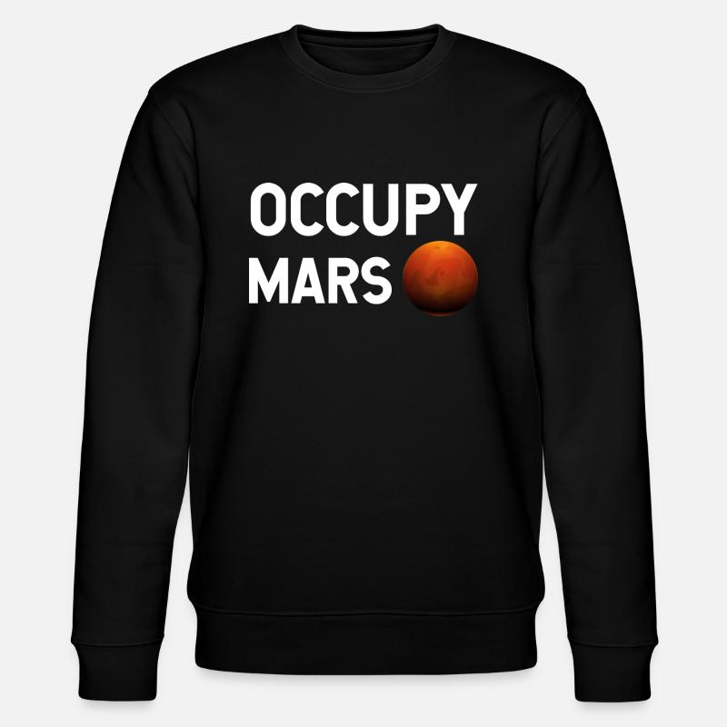 Occupy Mars Planet - Stanley/Stella Unisex Bio-Sweatshirt CHANGER  - Schwarz