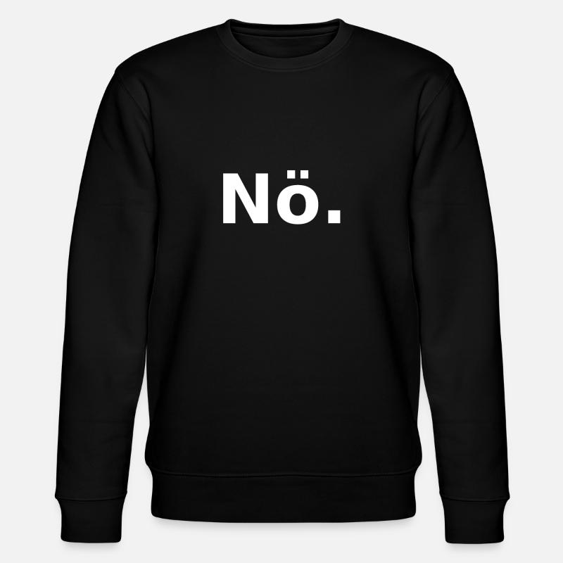 Nö - Stanley/Stella Unisex Bio-Sweatshirt CHANGER  - Schwarz
