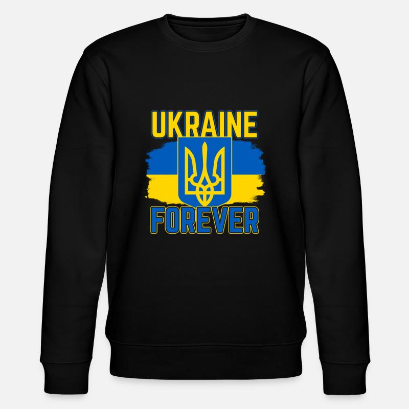 Ukraine - Stanley/Stella Unisex Bio-Sweatshirt CHANGER  - Schwarz