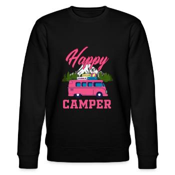 Campeur heureux - Sweat bio CHANGER Stanley/Stella Unisexe - noir - Devant - Nik (191cm) & Marisol (170cm)