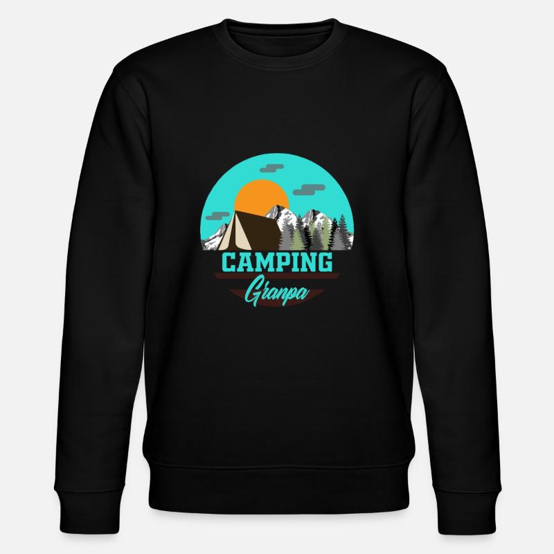 Camping Opa - Stanley/Stella Unisex Bio-Sweatshirt CHANGER  - Schwarz