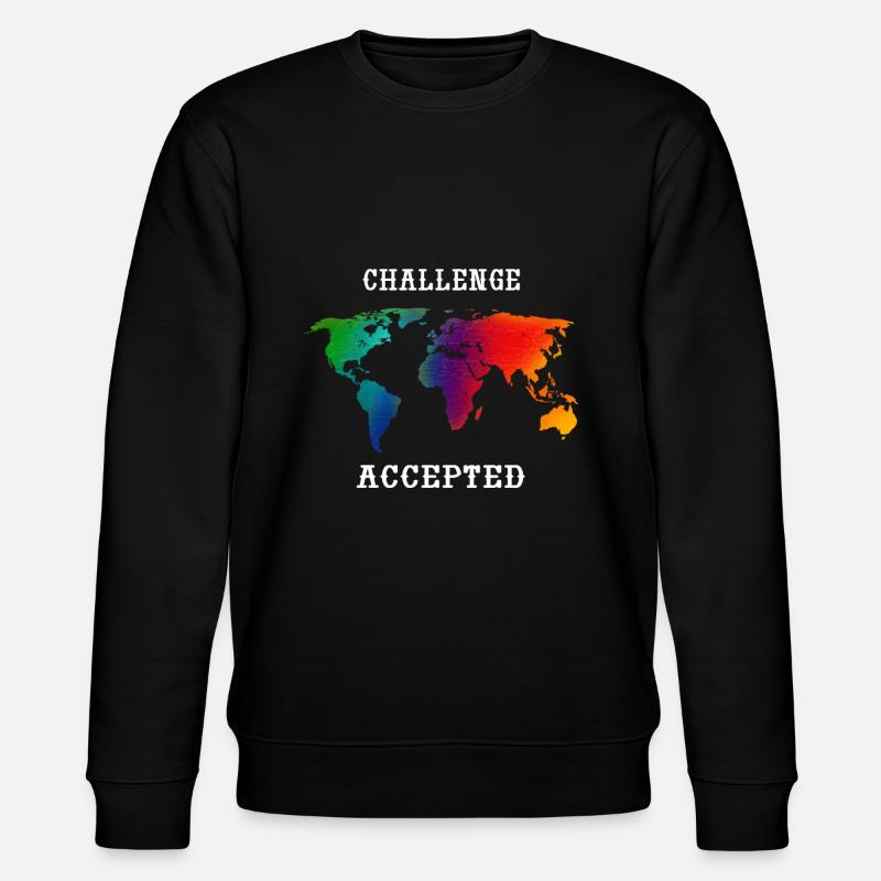 Tour du monde Challenge Accepted - Sweat bio CHANGER Stanley/Stella Unisexe - noir