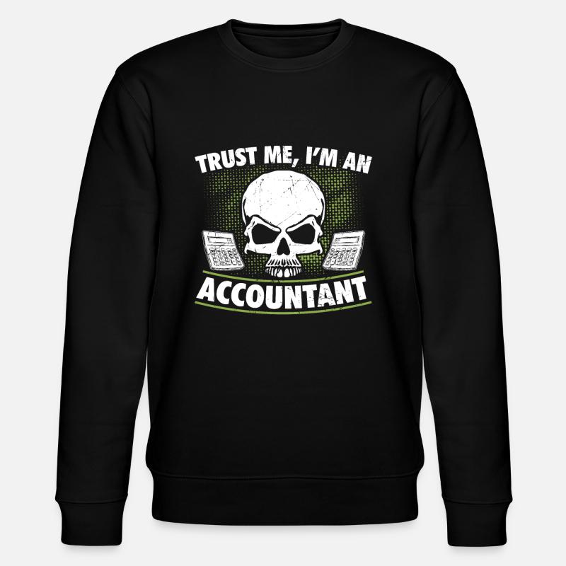 Consultant fiscal crâne - Sweat bio CHANGER Stanley/Stella Unisexe - noir