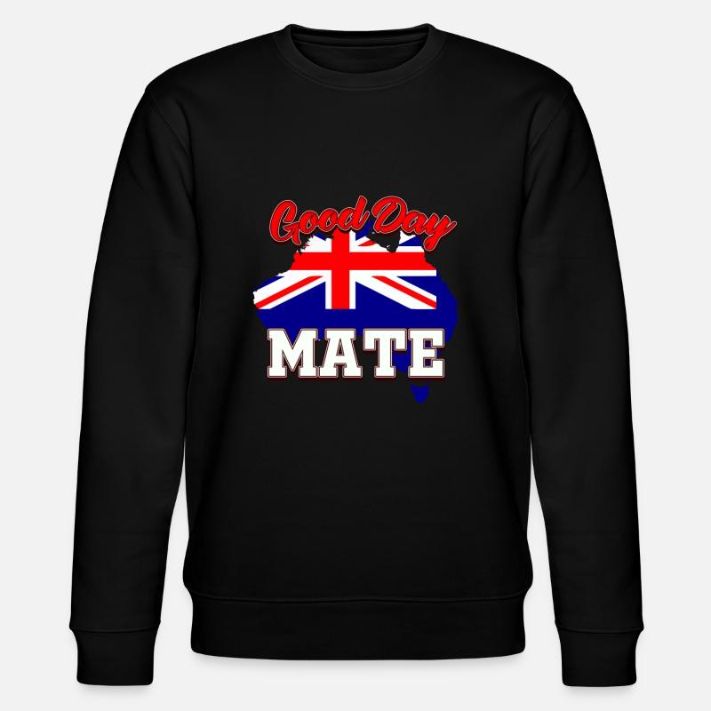Flagge Australien - Stanley/Stella Unisex Bio-Sweatshirt CHANGER - Schwarz