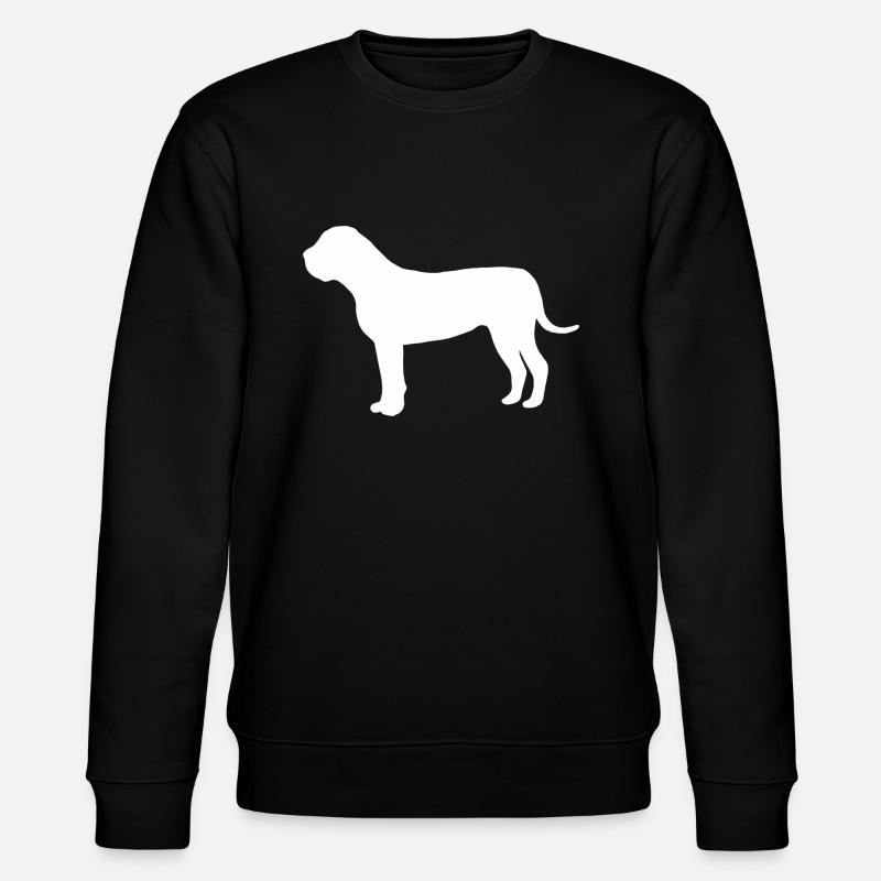 Boerboel Silhouette - Stanley/Stella Unisex Bio-Sweatshirt CHANGER  - Schwarz