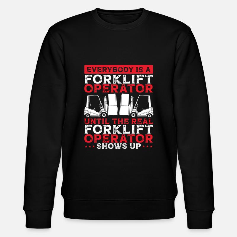 Forklift Operator - Stanley/Stella CHANGER Unisex Organic Sweatshirt - black