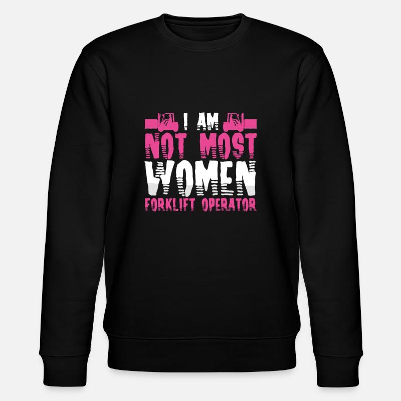 Staplerfahrerin - Stanley/Stella Unisex Bio-Sweatshirt CHANGER  - Schwarz