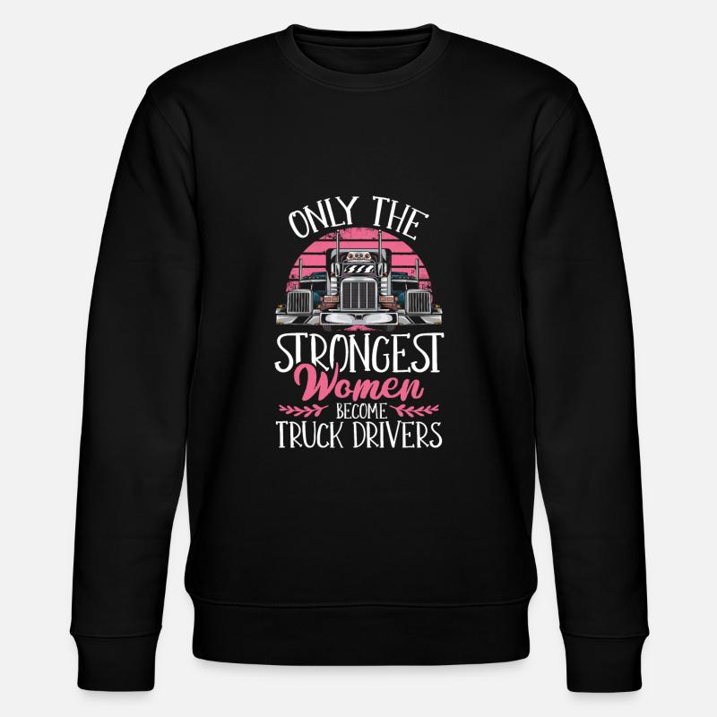 Lastwagenfahrer Geschenk - Stanley/Stella Unisex Bio-Sweatshirt CHANGER  - Schwarz
