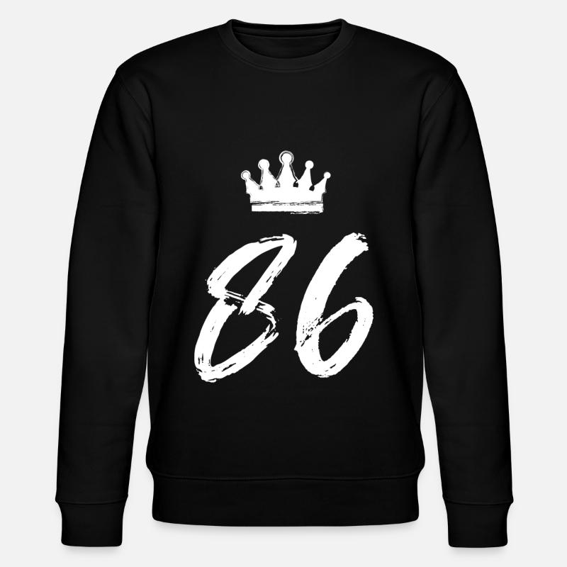 86 Couronne numérique - Sweat bio CHANGER Stanley/Stella Unisexe - noir
