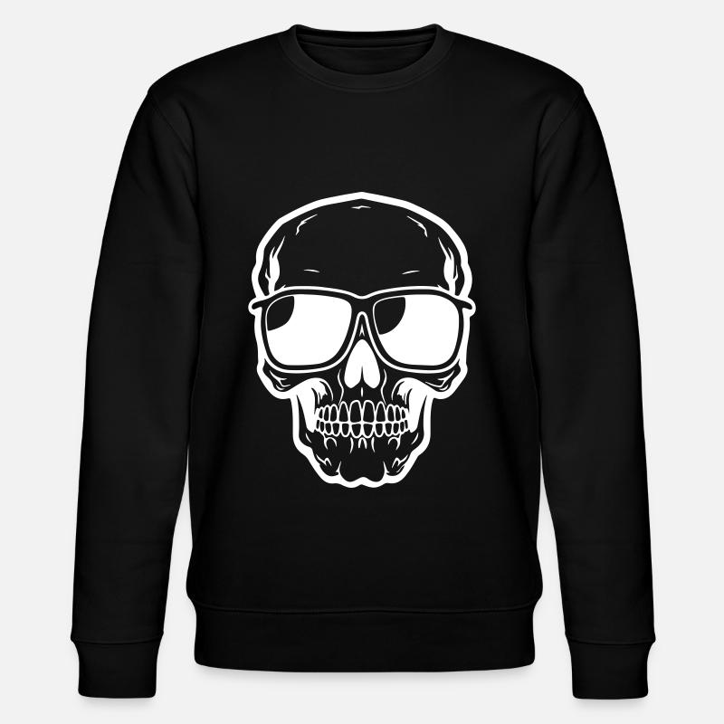 Squelette Cool Symbole Crâne - Sweat bio CHANGER Stanley/Stella Unisexe - noir