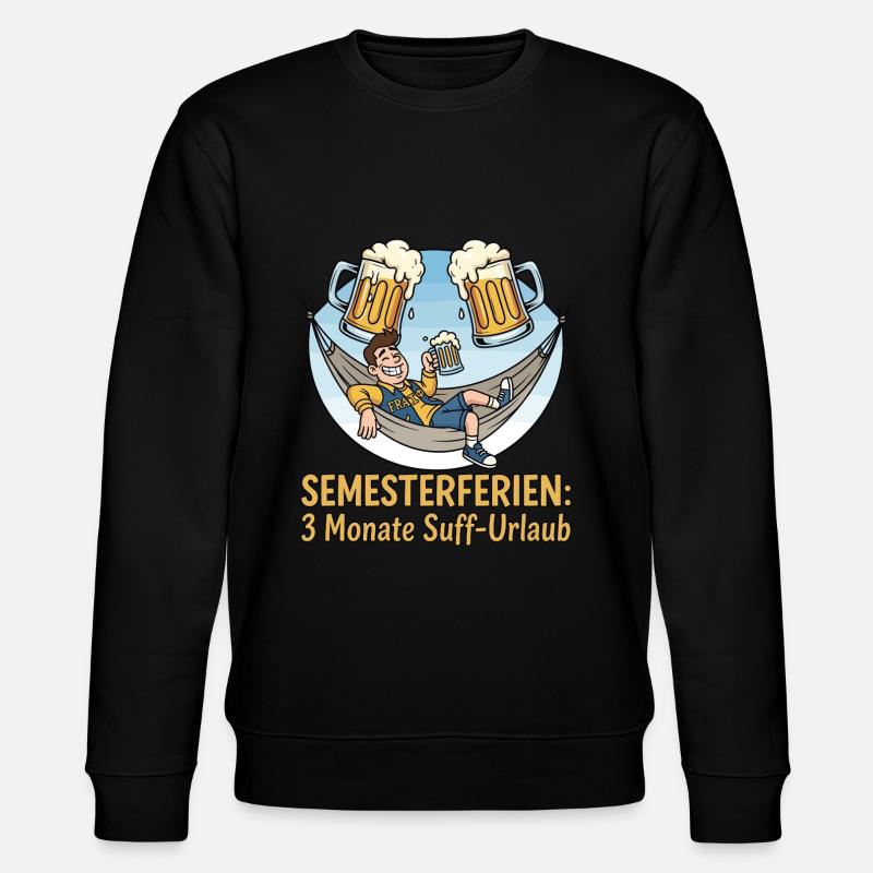 Vacances semestrielles : Vacances alcoolisées - Sweat bio CHANGER Stanley/Stella Unisexe - noir