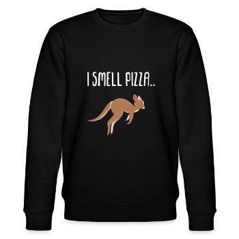 Pizza - Stanley/Stella Unisex Bio-Sweatshirt CHANGER  - Schwarz - Vorne - Nik (191cm) & Marisol (170cm)