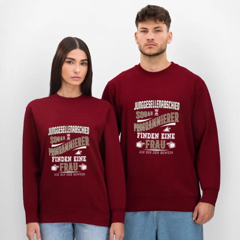JGA Programmierer Junggesellenabschied Nerd Coder Stanley/Stella Unisex Bio-Sweatshirt CHANGER 