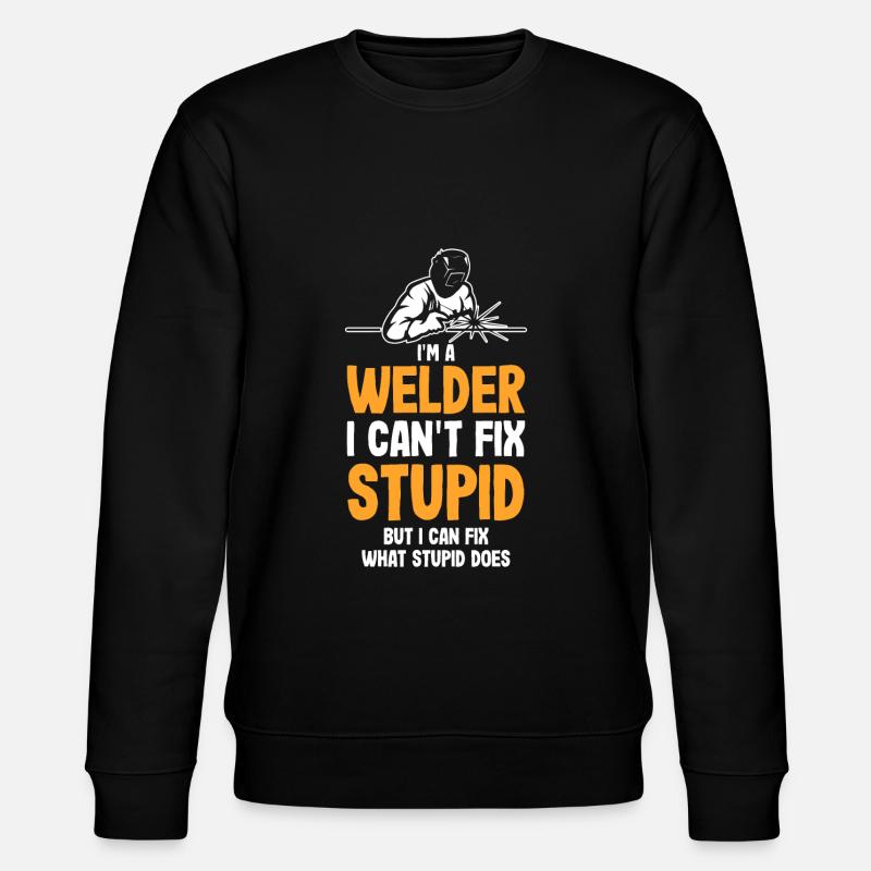 Schweißer Handwerker Schweißen Beruf - Stanley/Stella Unisex Bio-Sweatshirt CHANGER  - Schwarz