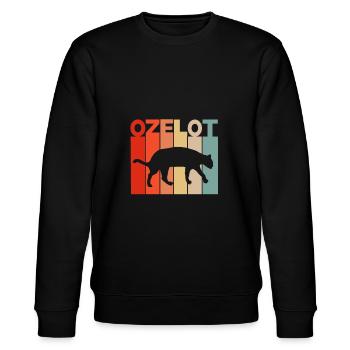 Ozelot Design Ocelot Bébé Rétro chats propriétaires - Sweat bio CHANGER Stanley/Stella Unisexe - noir - Devant - Nik (191cm) & Marisol (170cm)