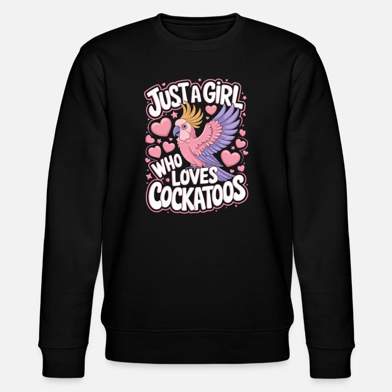 cacatoès perroquet fille disant - Sweat bio CHANGER Stanley/Stella Unisexe - noir