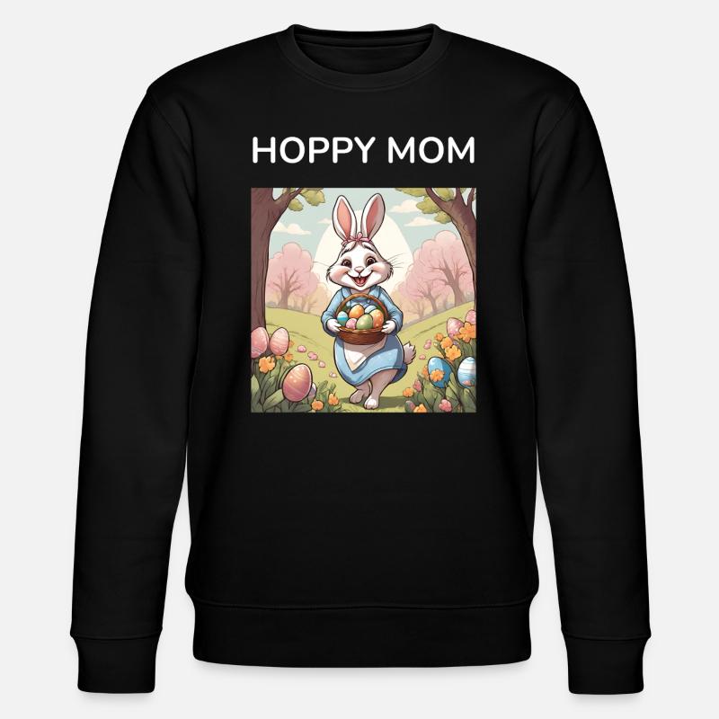 Ostern Mama Mutter Geschenk - Stanley/Stella Unisex Bio-Sweatshirt CHANGER - Schwarz
