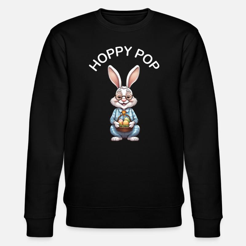 Grandfather Saying Easter Gift - Stanley/Stella CHANGER Unisex Organic Sweatshirt - black