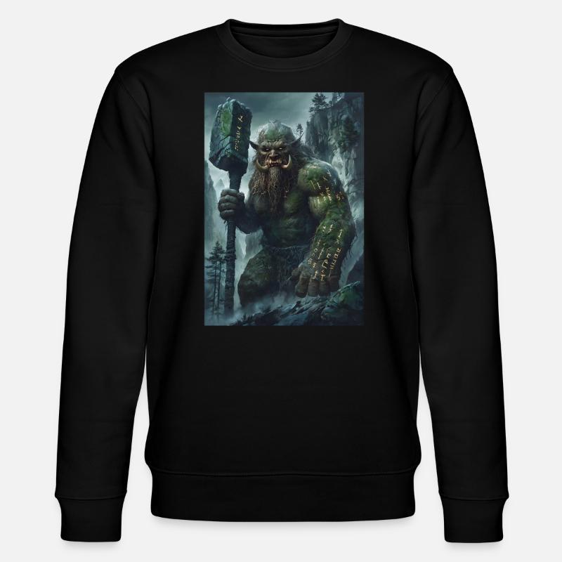 Giant Mythology Giant Gift - Stanley/Stella CHANGER Unisex Organic Sweatshirt - black