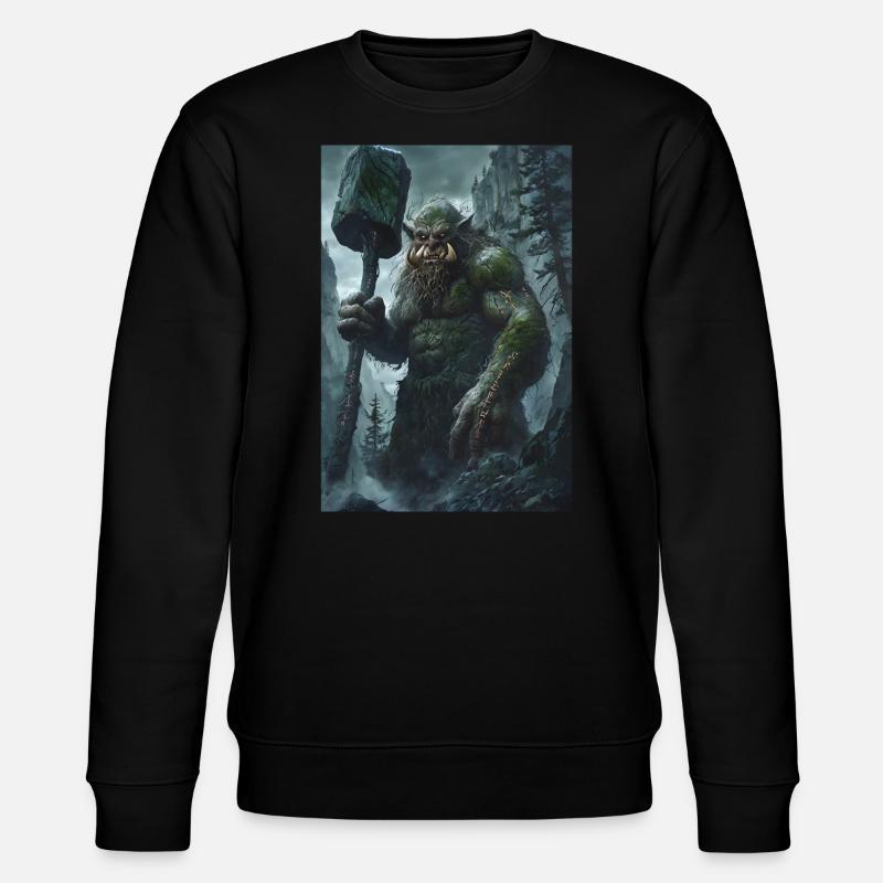 Riese Giant Norwegen Geschenk - Stanley/Stella Unisex Bio-Sweatshirt CHANGER - Schwarz