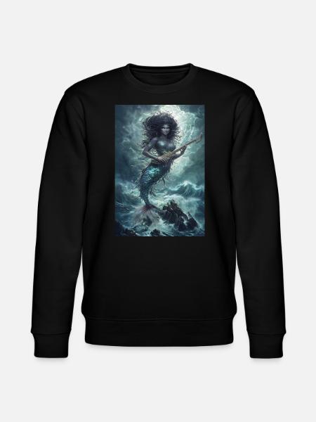Mermaid Mythology Legend Gift - Stanley/Stella CHANGER Unisex Organic Sweatshirt - black