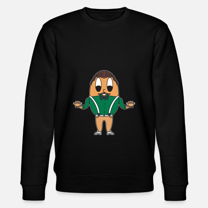 Italian egg - Stanley/Stella CHANGER Unisex Organic Sweatshirt - black