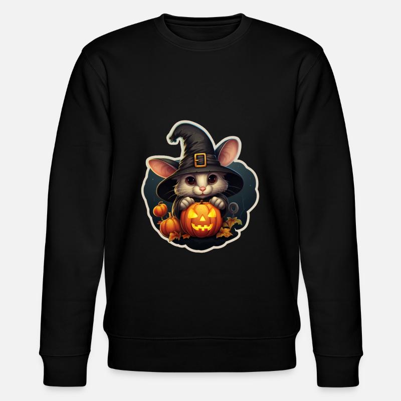 Souris d’Halloween - Sweat bio CHANGER Stanley/Stella Unisexe - noir